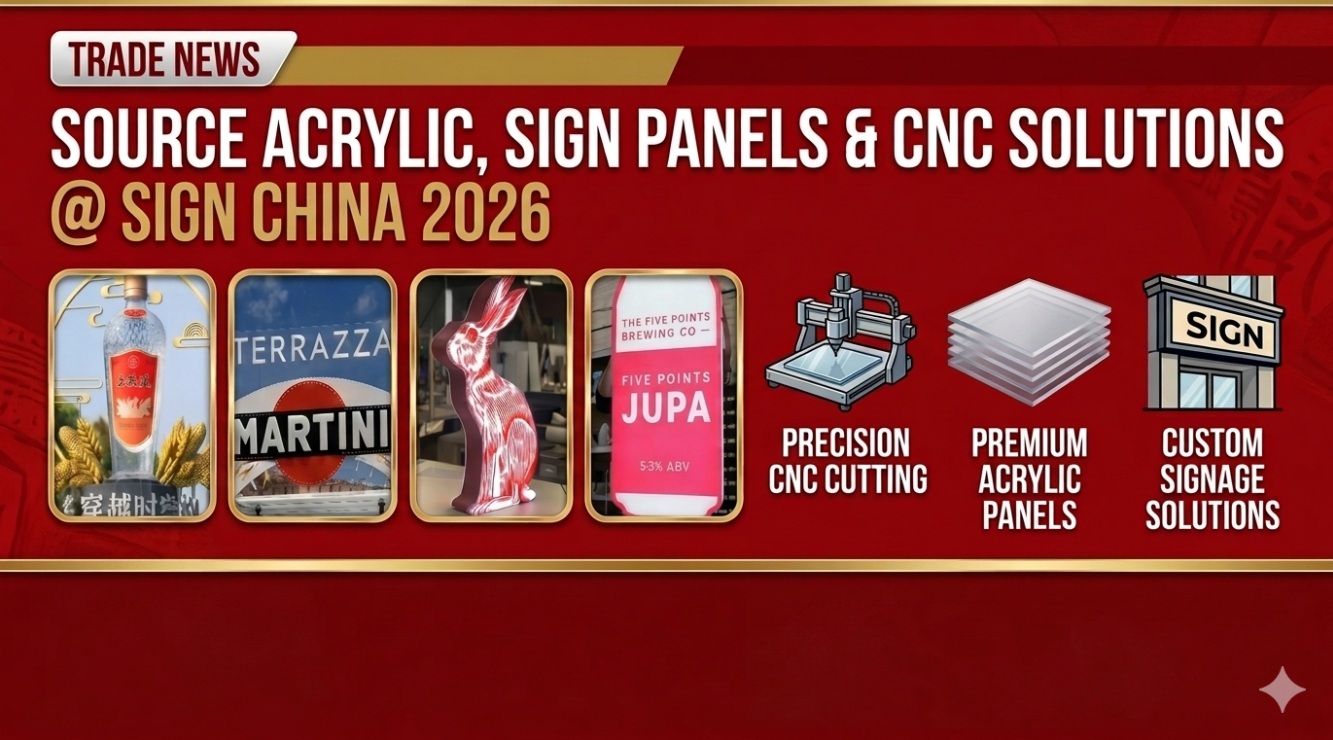 【Sister Event】Source Acrylic, Sign Panels & CNC Solutions at SIGN CHINA.